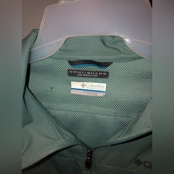 COLUMBIA  windbreaker jacket size small green - Picture 3 of 4